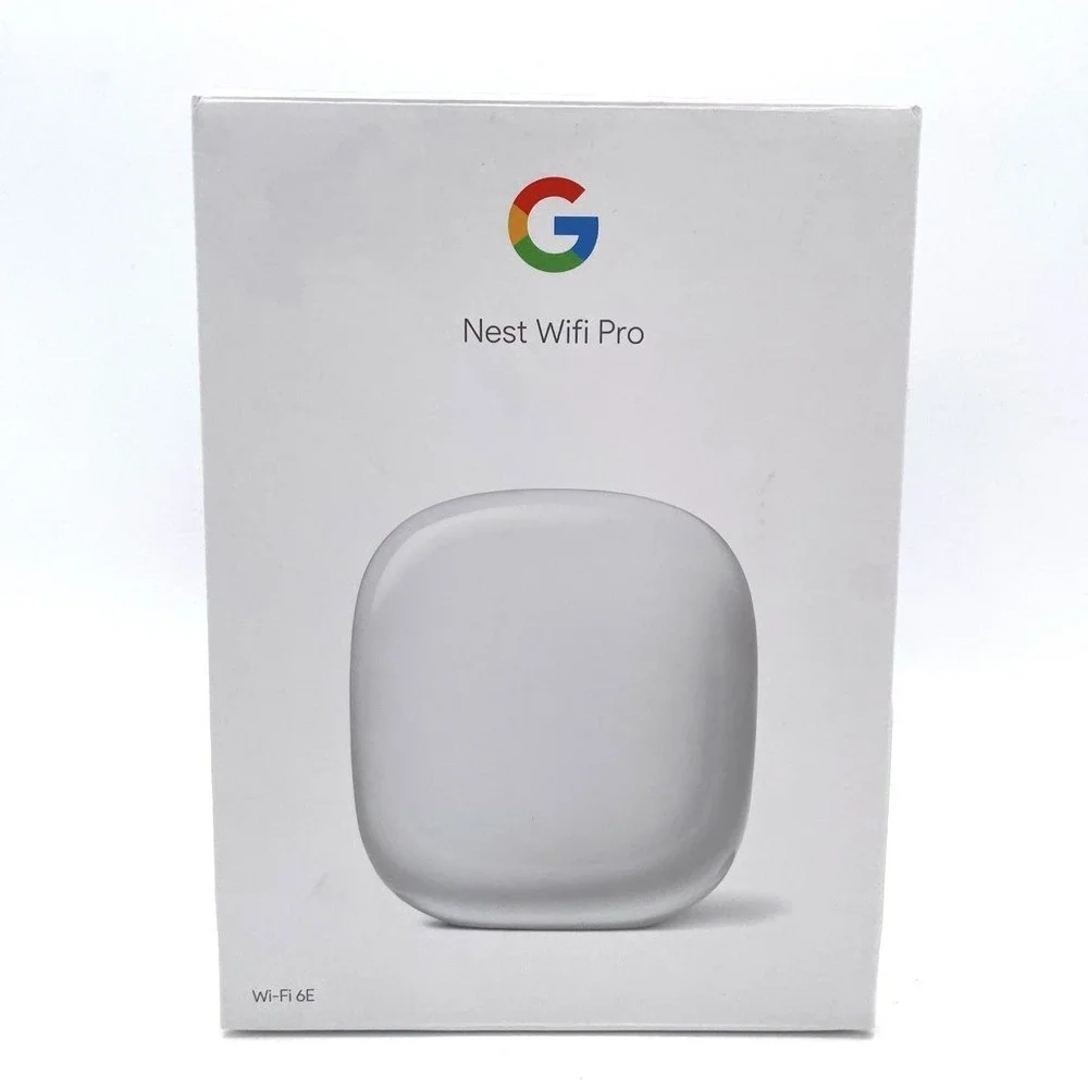 Google Nest Wifi Pro Wi-Fi 6E Mesh Router Tri-Band 5.4 Gbps White Tested Working